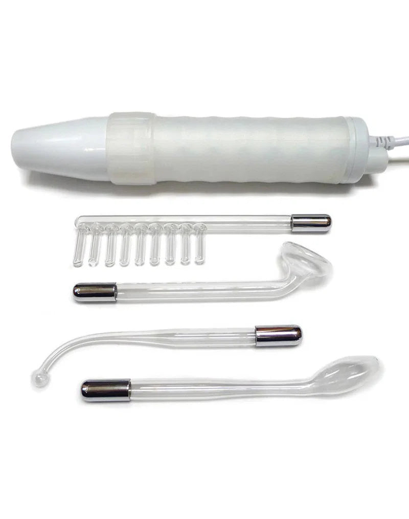 Rimba ElectroSex NeonWand – 220V Solid-State Violet Wand met 4 Glazen Elektroden