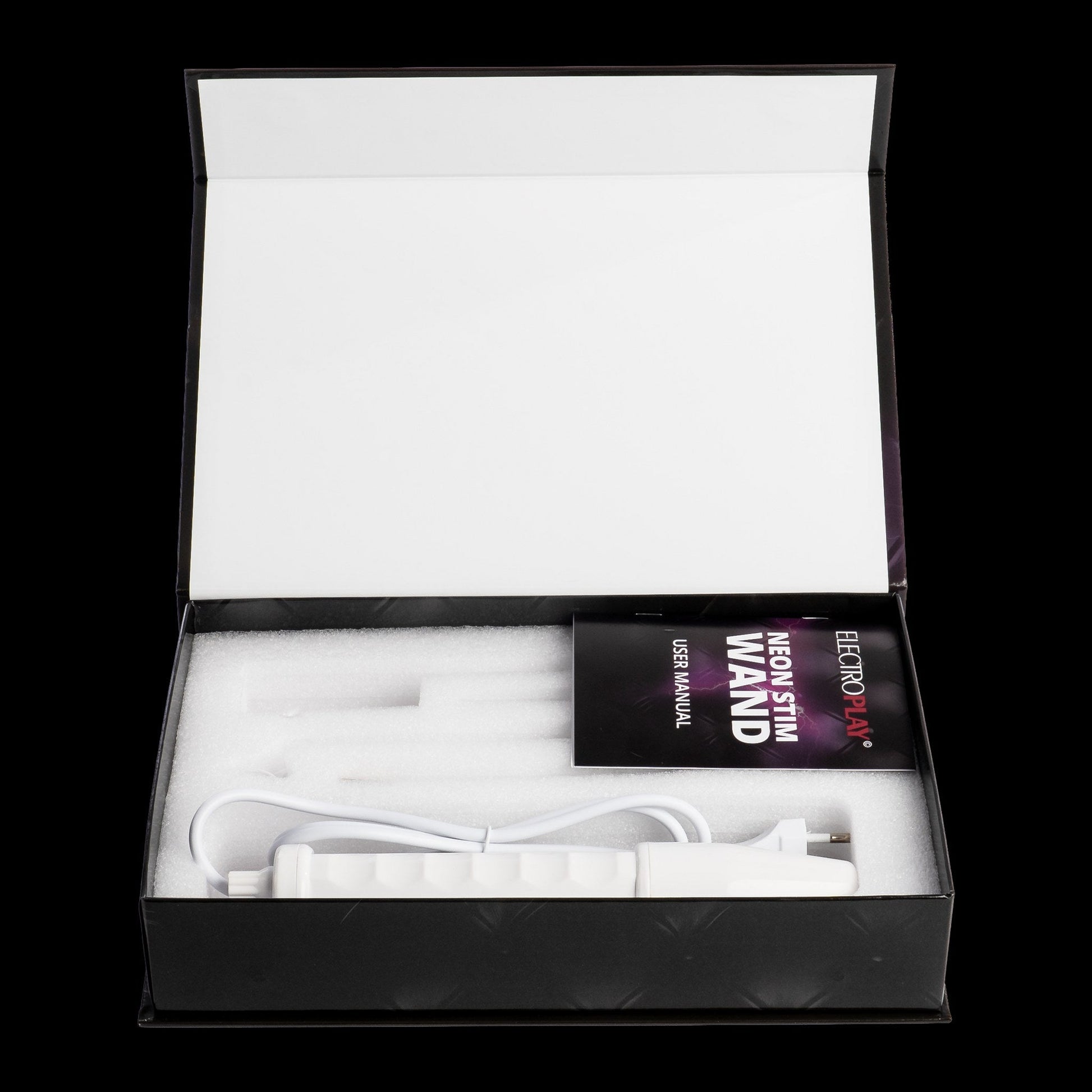 Rimba Neon Wand 220V – Violet Wand 4 Glazen Opzetstukken Electro Play - Electro Play Apparaten - SM - speeltjes