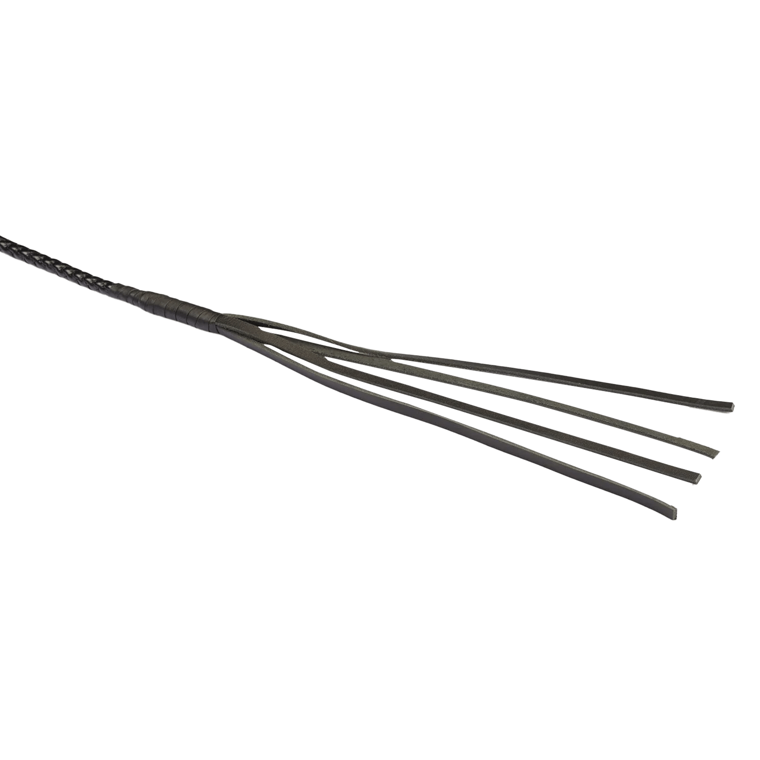 RISE Feather Flogger Zwart – Premium Impact Play BDSM Sensueel - BDSM - SM - speeltjes