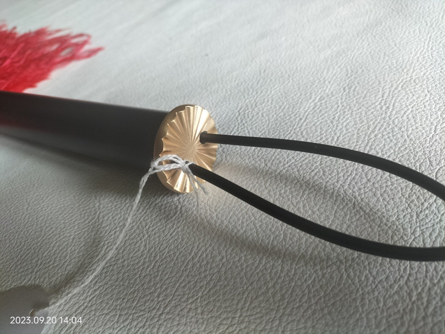 Rode sensual play struisvogel veren flogger - SM - speeltjes