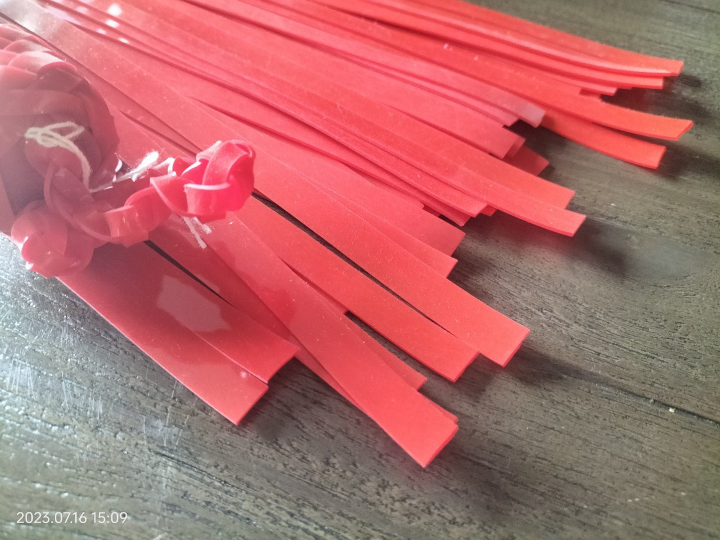 Rode silicone flogger - SM - speeltjes