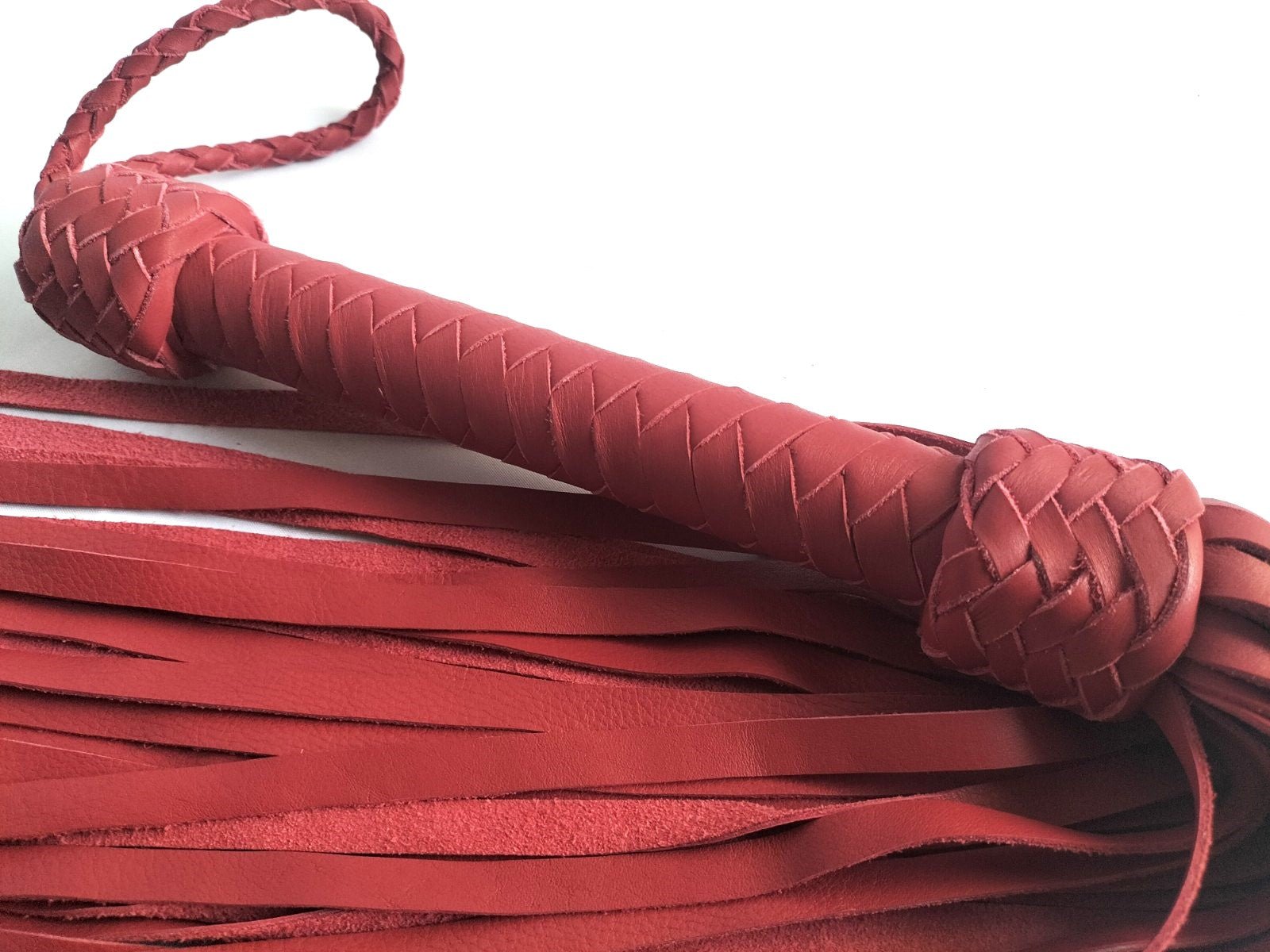 Rode zachte opwarm flogger - SM - speeltjes