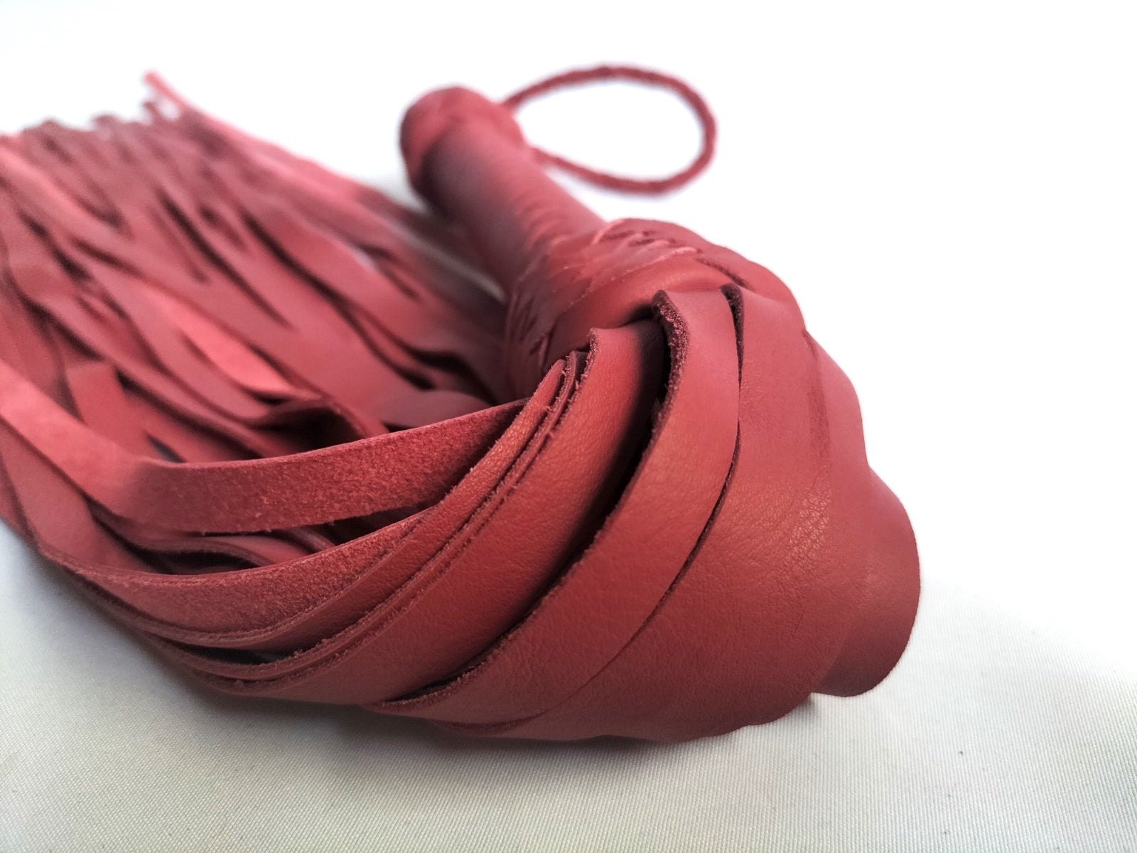 Rode zachte opwarm flogger - SM - speeltjes