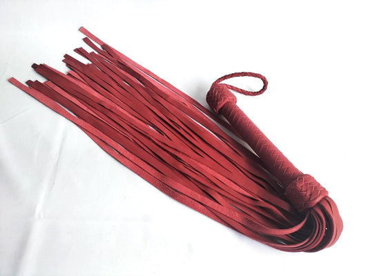 Rode zachte opwarm flogger - SM - speeltjes