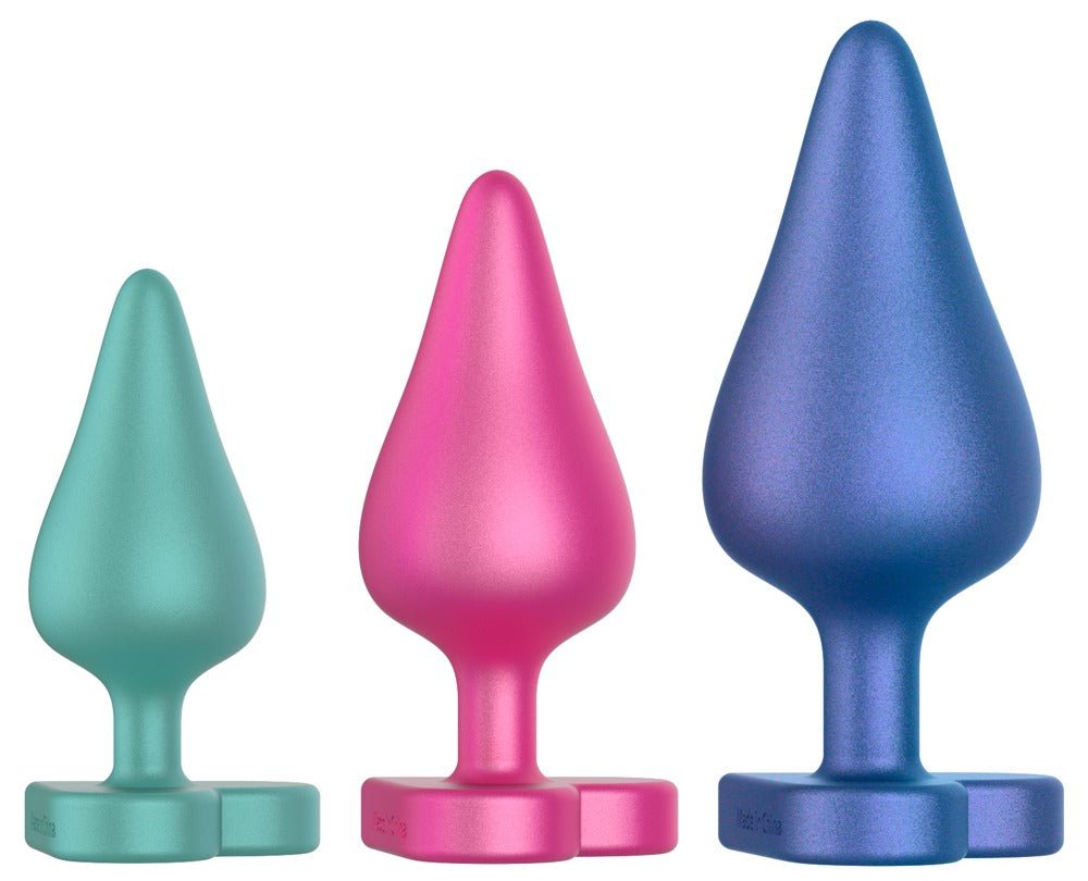 ROMP Luster Anaal Training Kit – 3 - Delige Siliconen Buttplug Set S/M/L - Anaalplug Set - SM - speeltjes