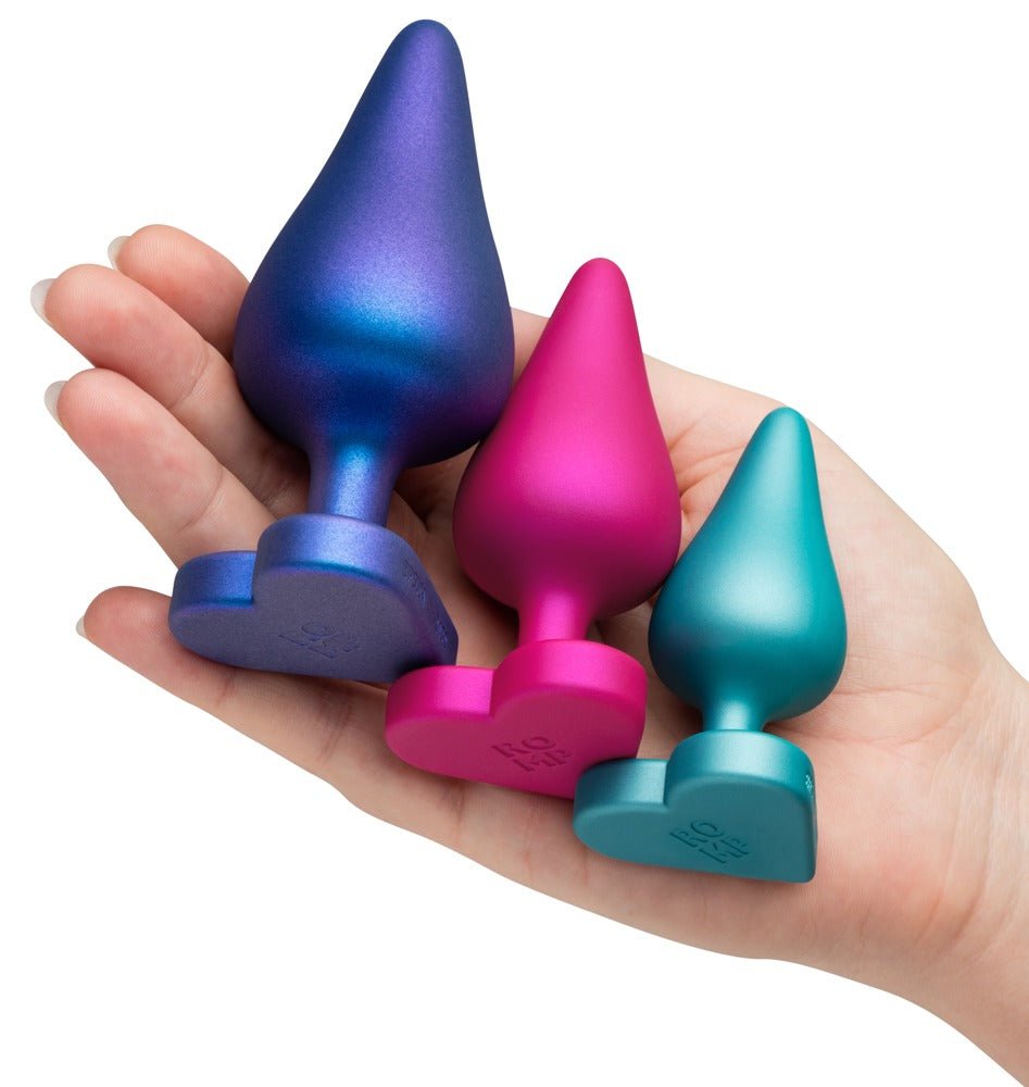 ROMP Luster Anaal Training Kit – 3 - Delige Siliconen Buttplug Set S/M/L - Anaalplug Set - SM - speeltjes