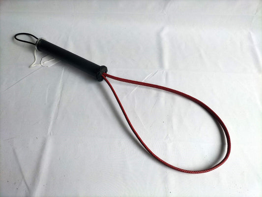 Rood leder geweven loop - SM - speeltjes