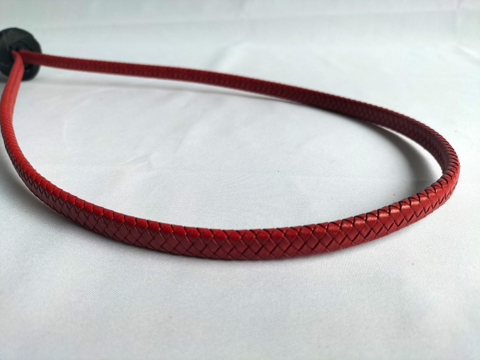 Rood leder geweven loop - SM - speeltjes