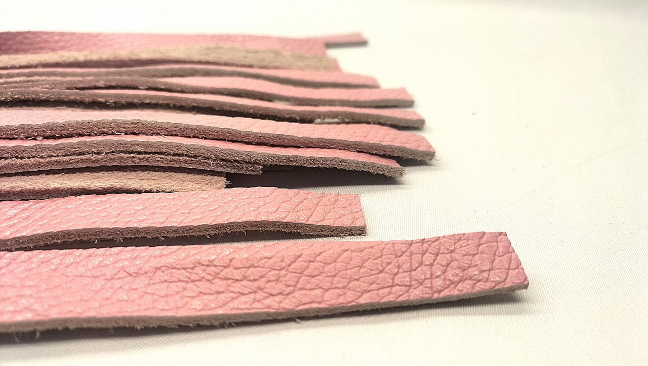 Roze Lederen Flogger 36 Falls – Handgemaakt voor Impact Play - Impact Play - SM - speeltjes