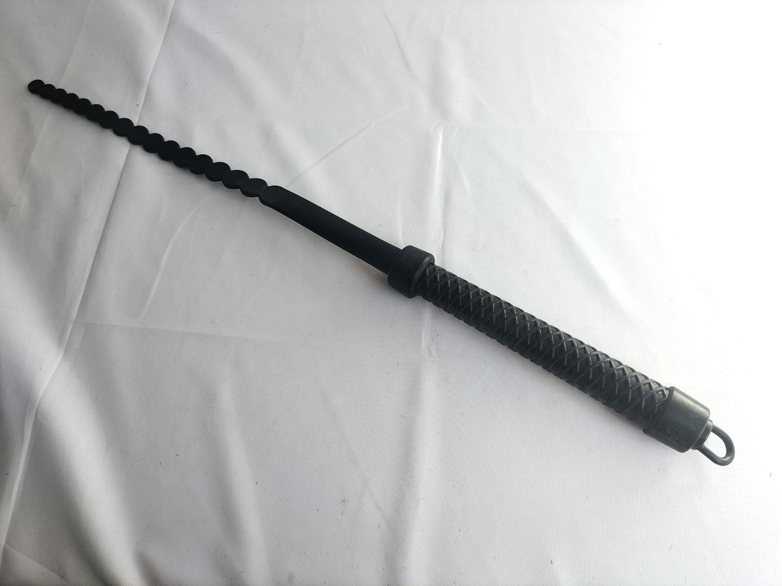 Rubber snaketail met rubber taps aflopende rondjes - SM - speeltjes