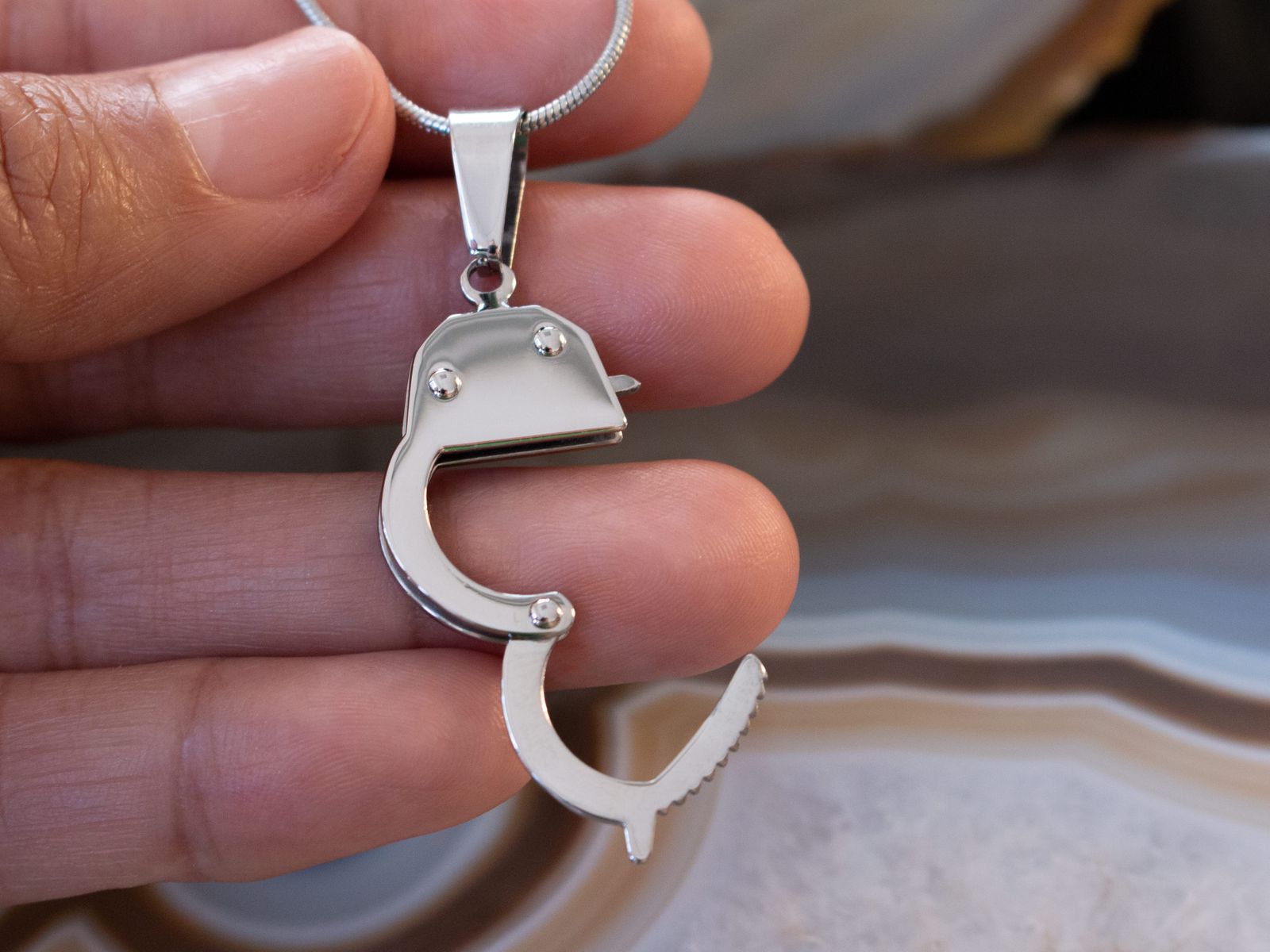 RVS BDSM handboei hanger - SM - speeltjes