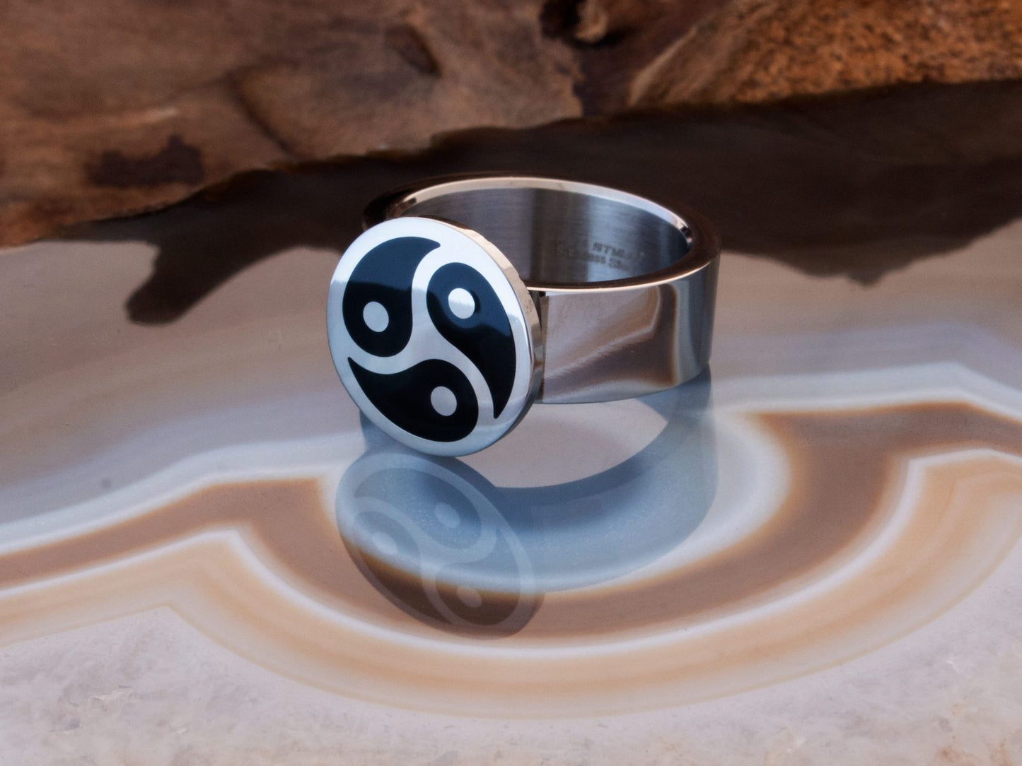 RVS ring met BDSM logo (verschillende maten) - SM - speeltjes