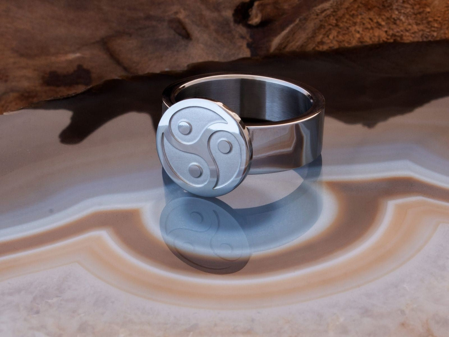 RVS ring met BDSM logo (verschillende maten) - SM - speeltjes