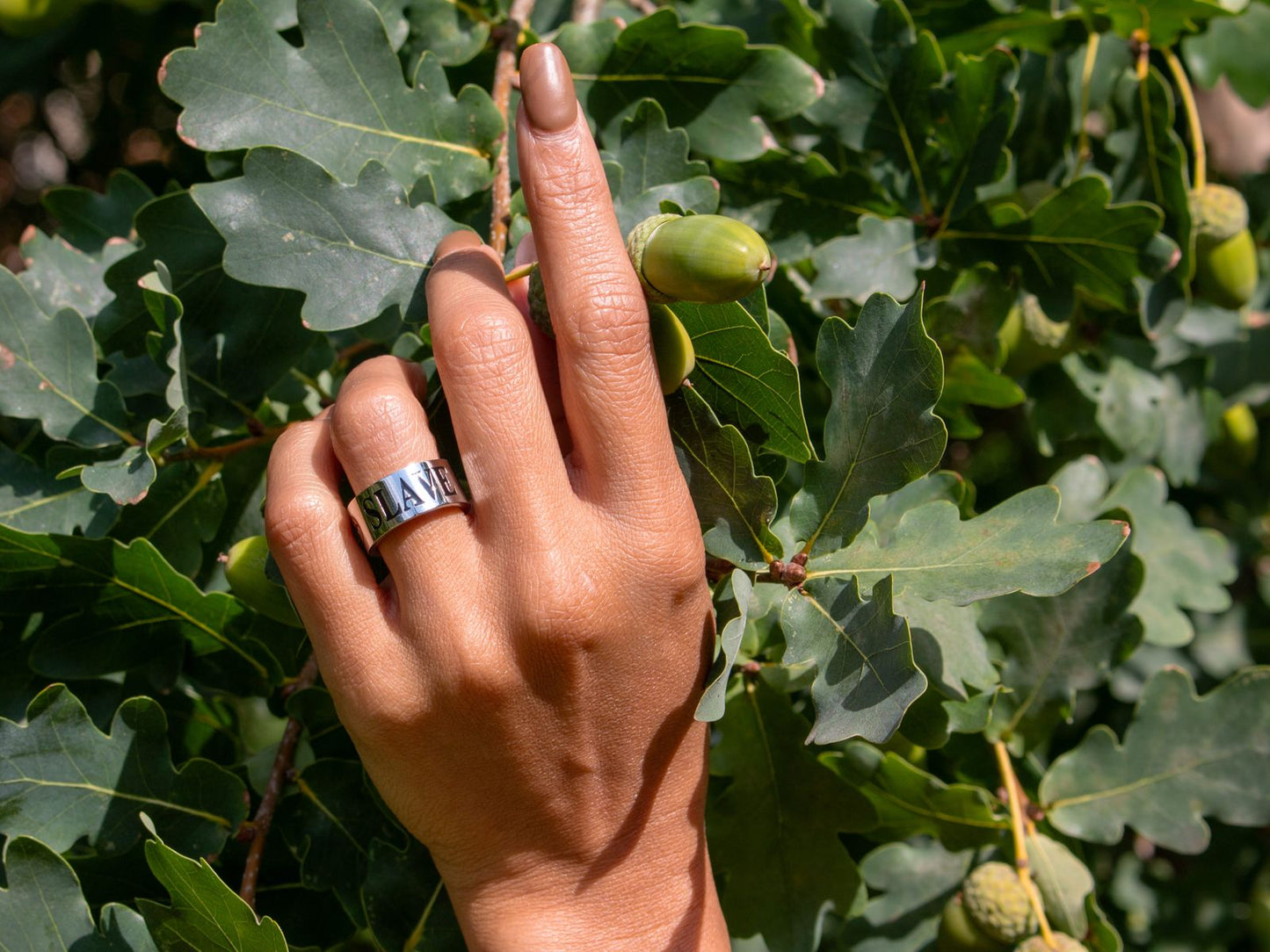 RVS ring met SLAVE (verschillende maten) - SM - speeltjes