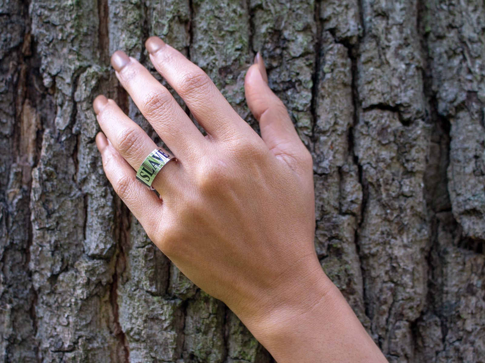 RVS ring met SLAVE (verschillende maten) - SM - speeltjes