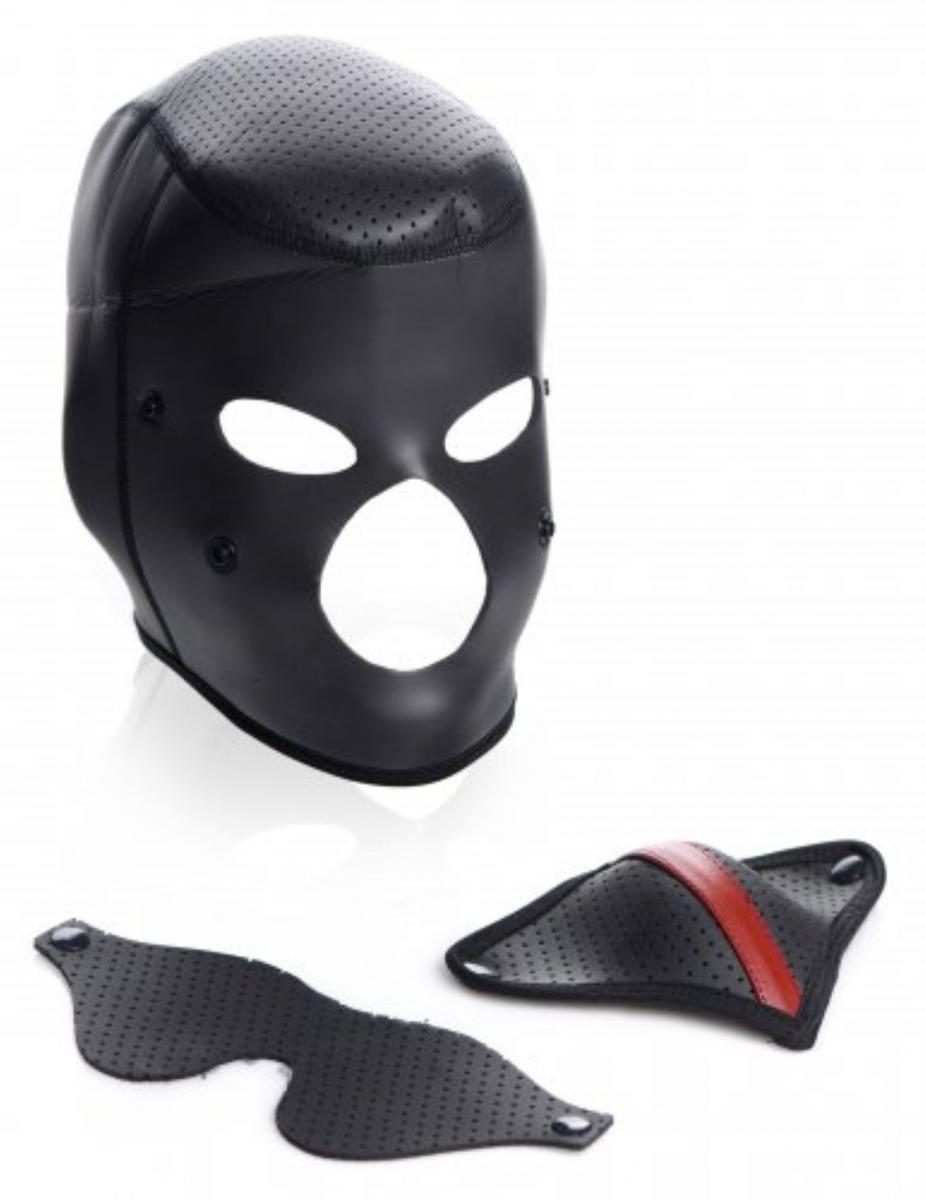 Scorpion hoofdmasker met rood accent - SM - speeltjes