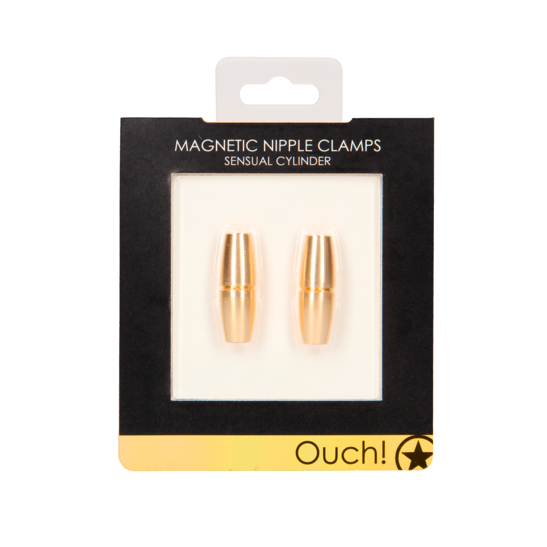 Sensual cylinder magnetische tepelklemmen gold - SM - speeltjes