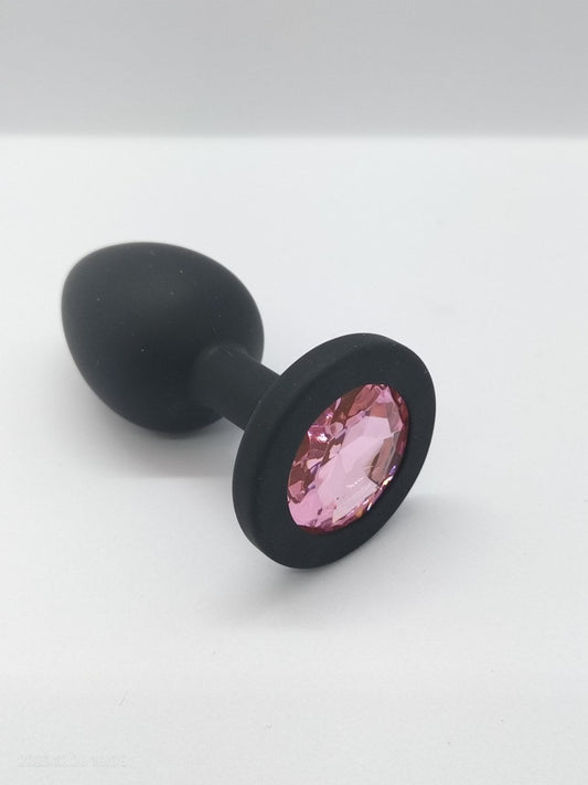 Silicone buttplug zwart 2 maten - SM - speeltjes