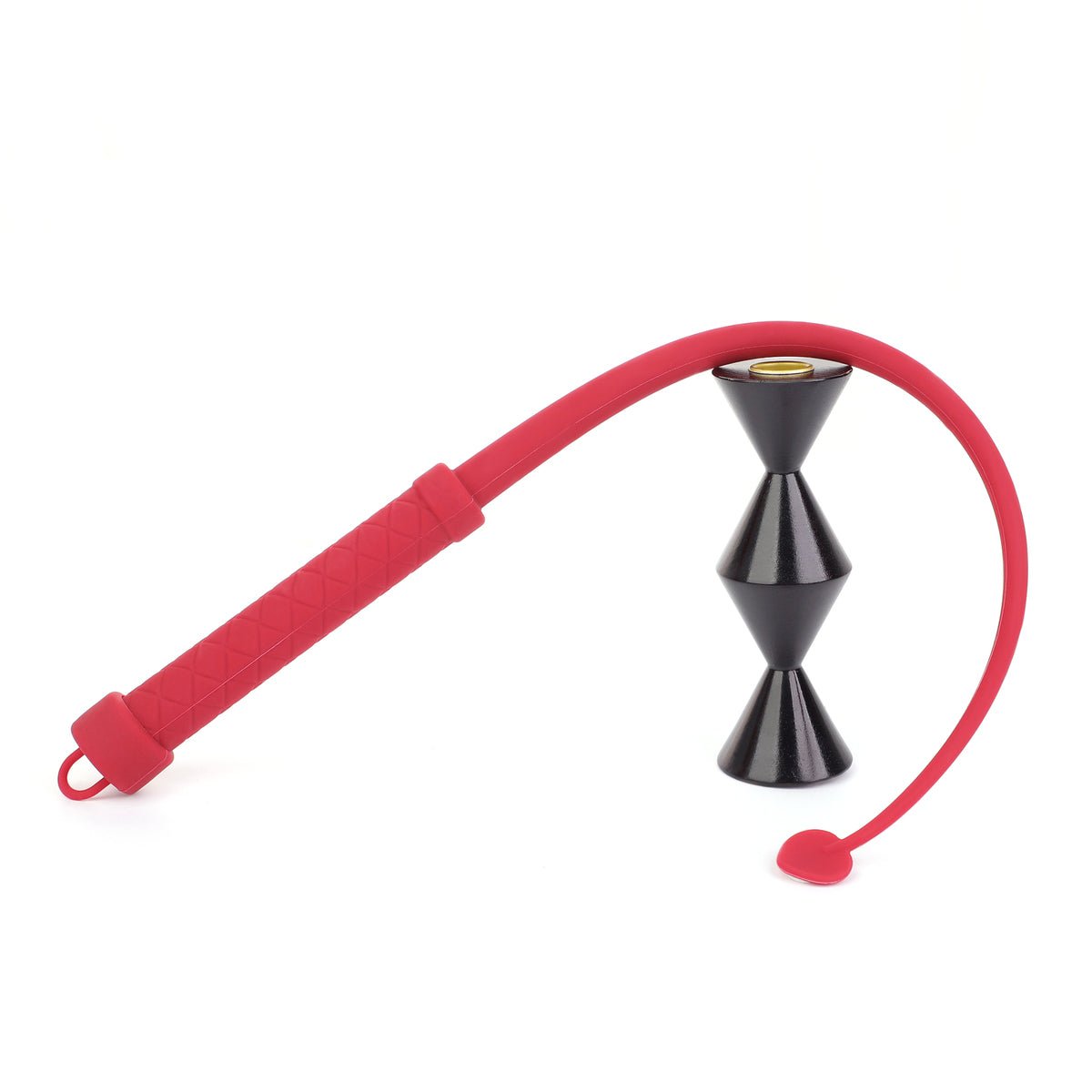 Silicone Single Tail Zweep 62cm met Hartje ❤️ - Impact Play BDSM - BDSM - SM - speeltjes