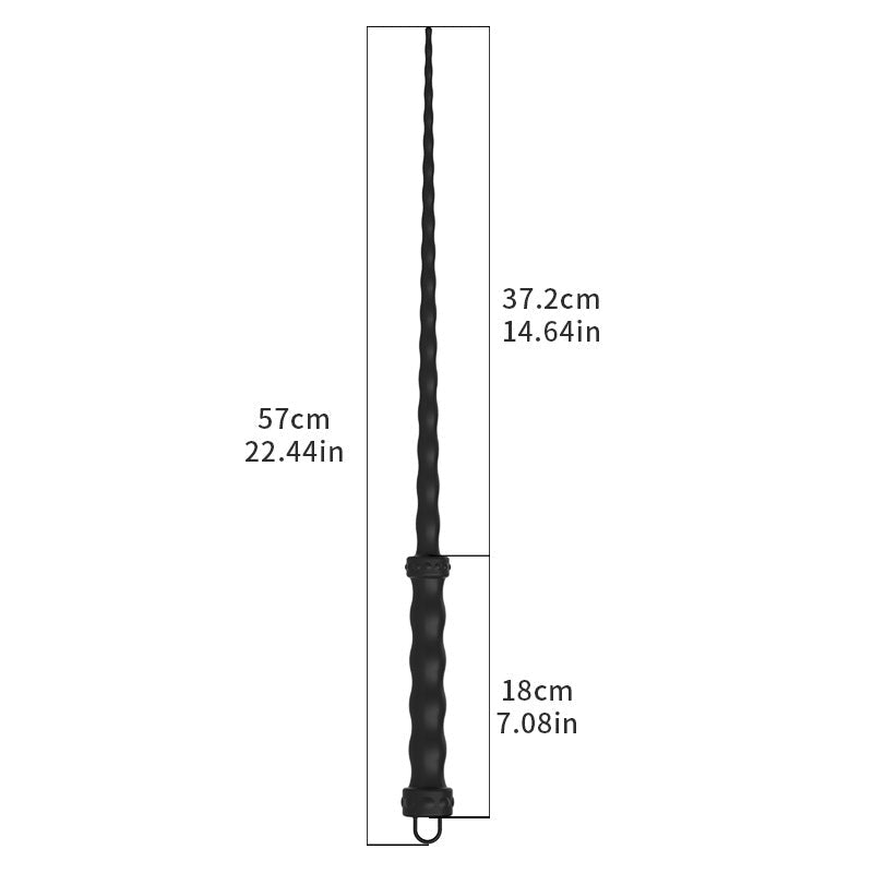 Silicone Single Tail Zweep 62cm met Hartje ❤️ - Impact Play BDSM - BDSM - SM - speeltjes