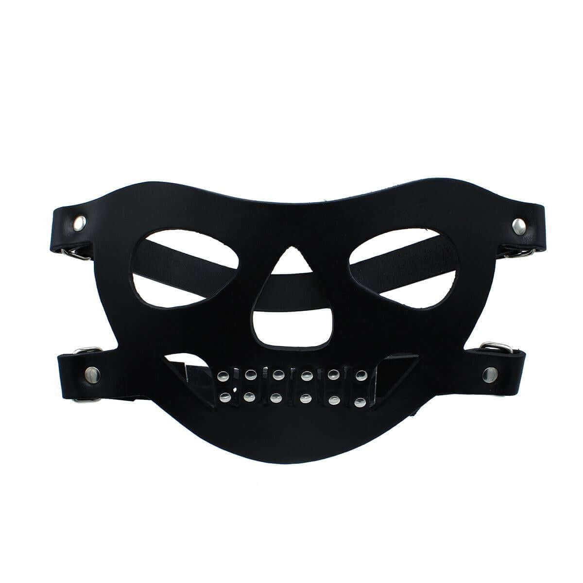 Black-leather-face-muzzle-the-bane-with-skull-design-ideal-for-role-play-and-bondage-scenario-3