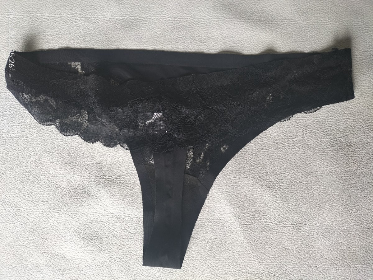 Slip met witte tekst Slut maat L - SM - speeltjes