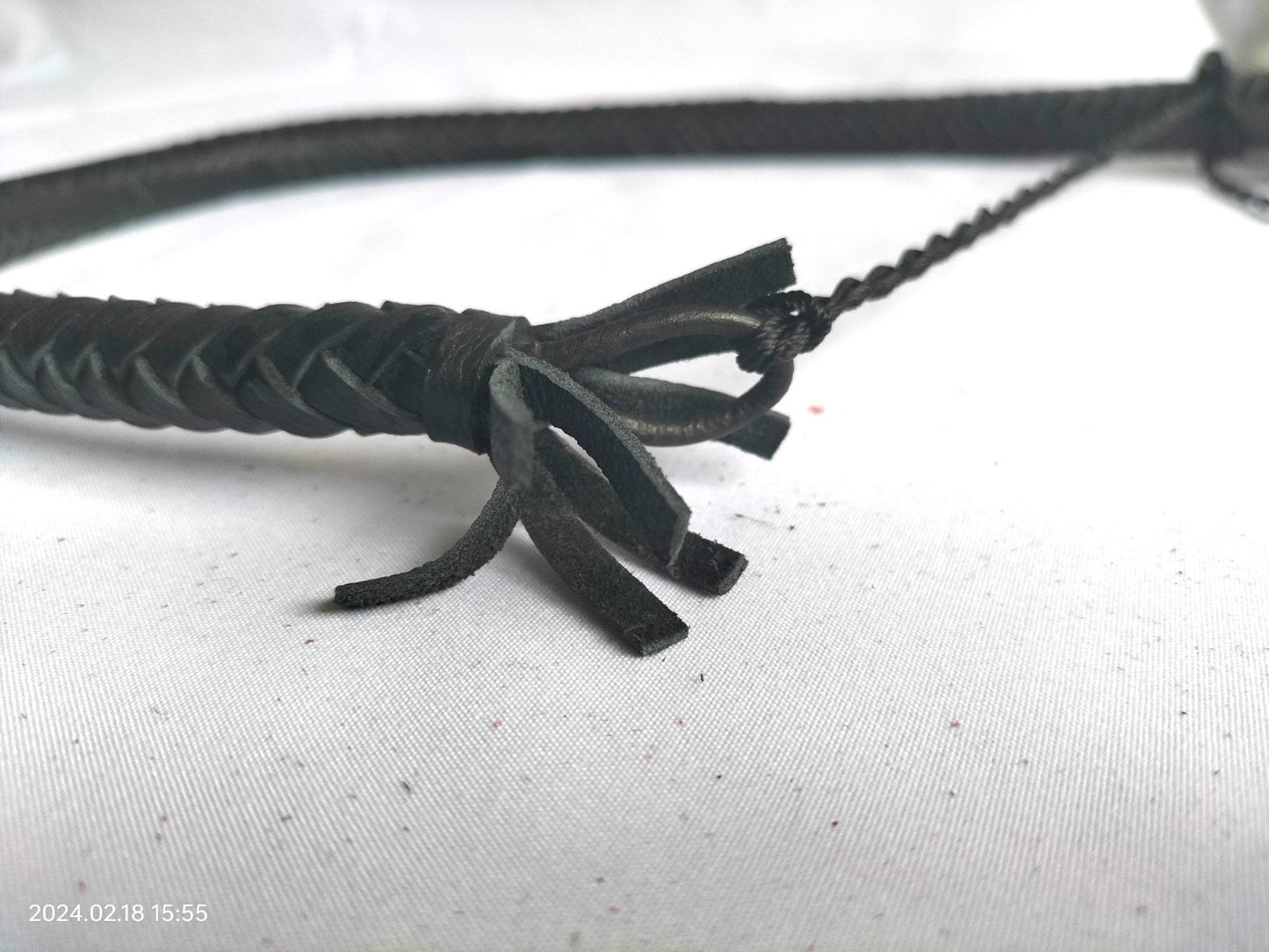 snake whip 60 cm zwart/rood of zwart - SM - speeltjes