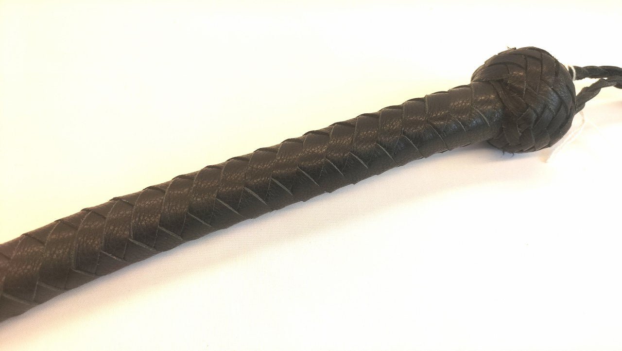 Snake Whip met Grote Flap 95cm - Leren BDSM Zweep voor Ritmisch Impact Play - Impact Play - SM - speeltjes