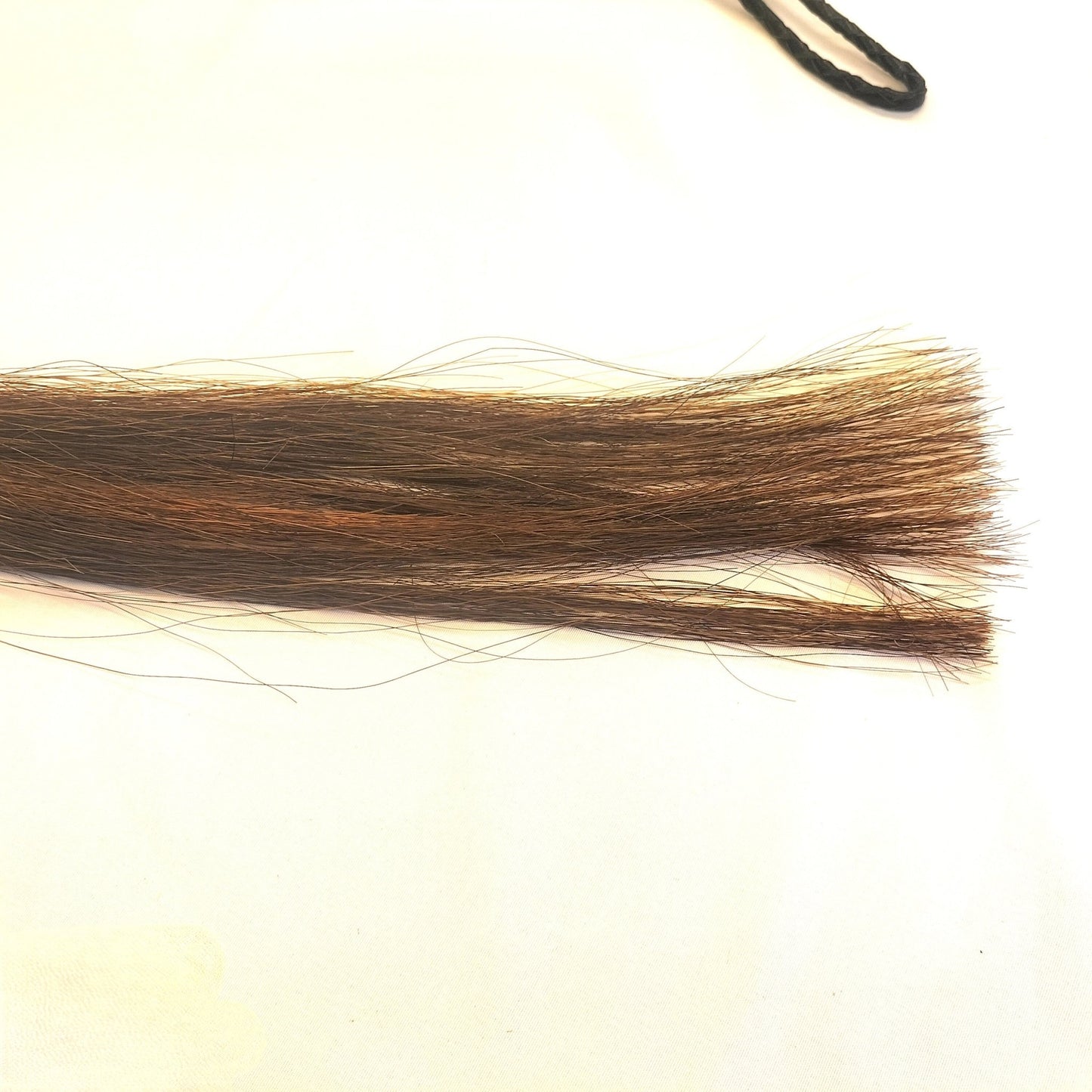 Snake Whip met Paardenhaar 110cm - Unieke Leren BDSM Zweep Zwart/Rood - Impact Play - SM - speeltjes
