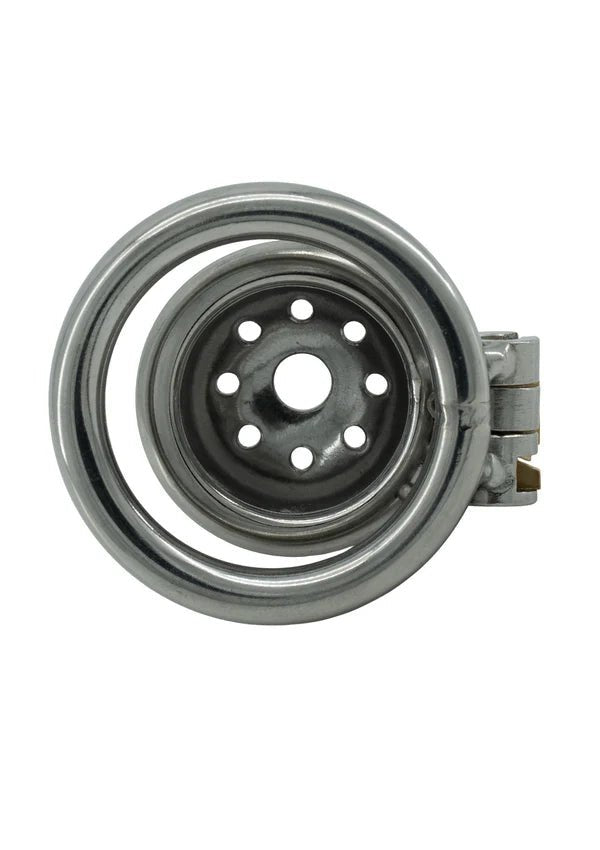 Stainless Vault X-Short – Gesloten RVS Kuisheidskooi - BDSM - SM-speeltjes