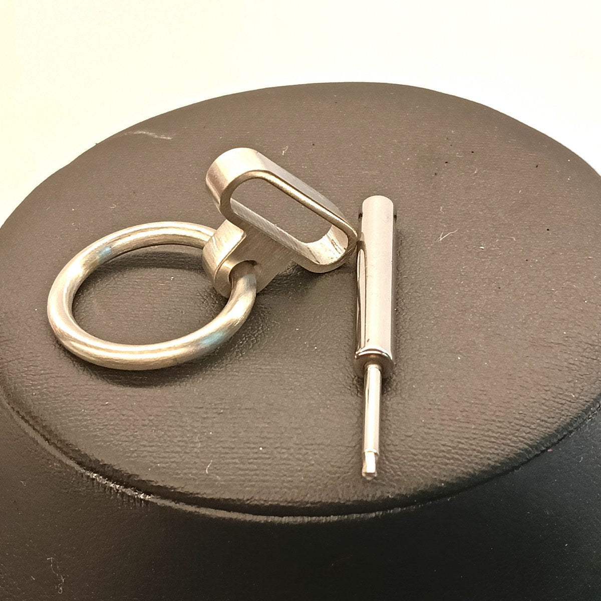 Story of O RVS Collar Geborsteld Mat – Plat Afsluitbaar met O - Ring 6 Maten - Collar - SM - speeltjes