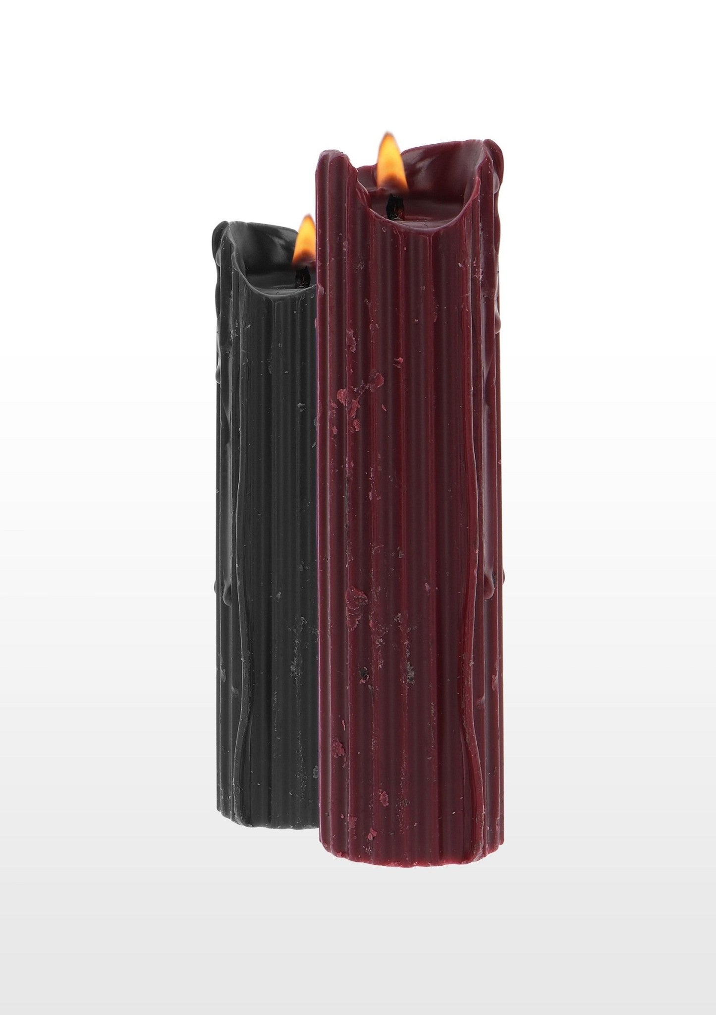 TABOOM BDSM Drip Candle Set 2 Stuks 100g - Sojawas Rood & Zwart Wax Play - Wax Play - SM - speeltjes