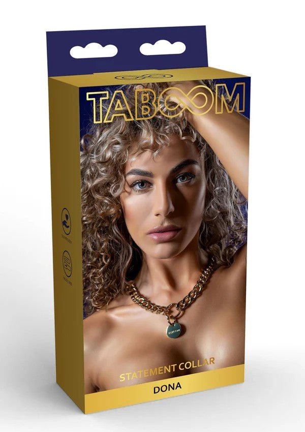 TABOOM Dona Statement Collar Goudkleurig – Metalen BDSM Halsketting - Bondage accessoires - SM-speeltjes