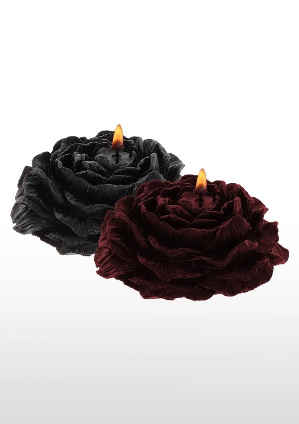 TABOOM Rose – Wax Play Kaarsenset Zwart & Bordeaux | 2 Stuks - Wax play kaarsen - SM-speeltjes
