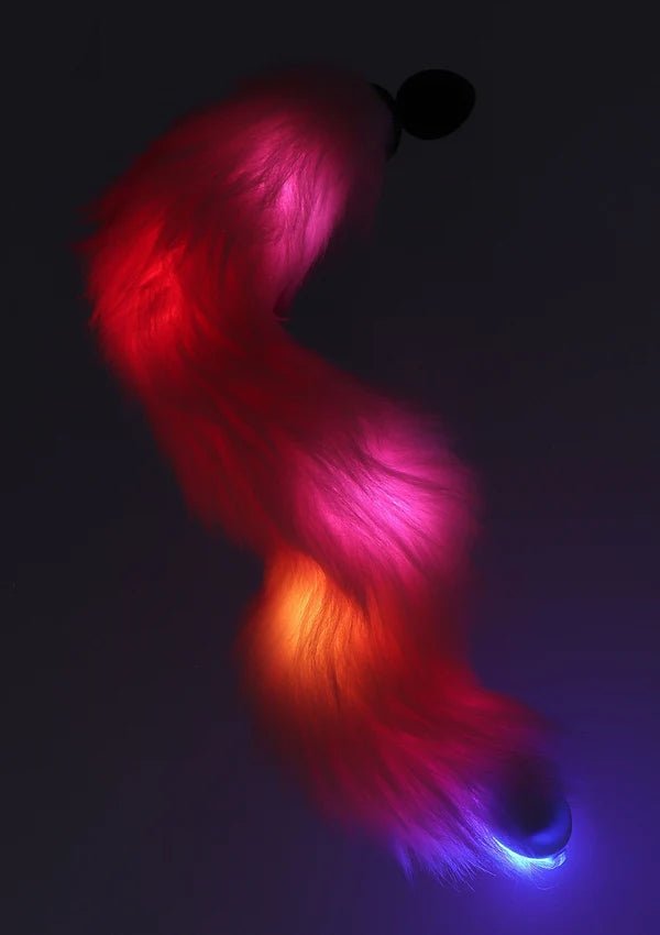 TABOOM Unicorn Tail – Buttplug met LED-Staart 46 cm - Buttplug met staart - SM-speeltjes