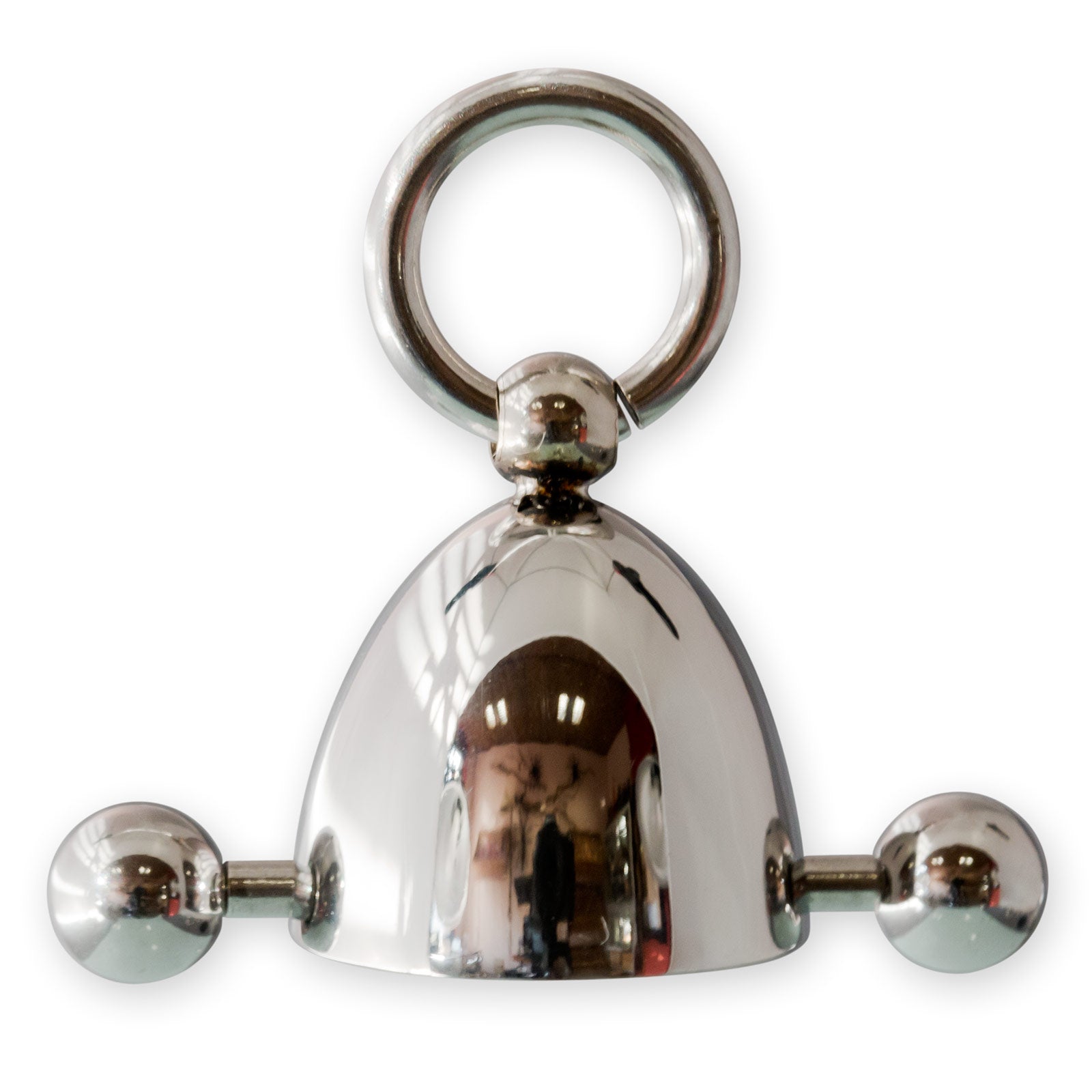 Tepelkapje met Story of O ring aan voor gepiercete tepel - SM - speeltjes