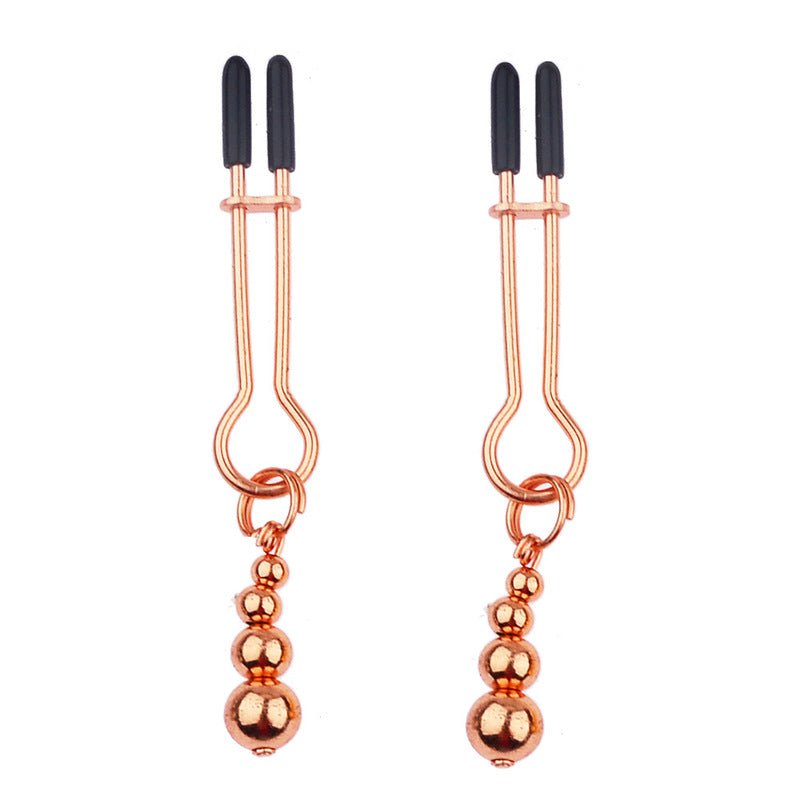 Tepelklemmen met Gewichten 3 Balletjes - Nipple Clamps BDSM Toys 15g - BDSM Toys - SM - speeltjes
