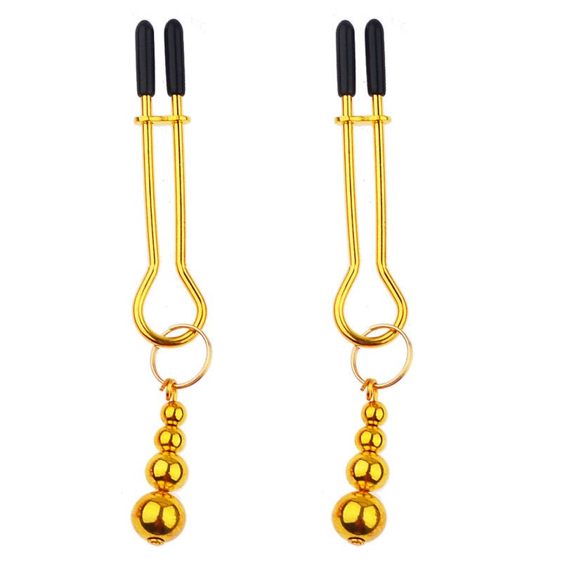 Tepelklemmen met Gewichten 3 Balletjes - Nipple Clamps BDSM Toys 15g - BDSM Toys - SM - speeltjes