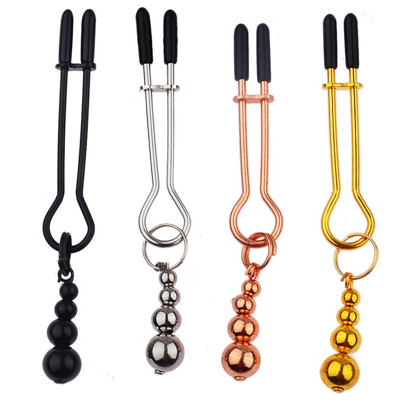 Tepelklemmen met Gewichten 3 Balletjes - Nipple Clamps BDSM Toys 15g - BDSM Toys - SM - speeltjes