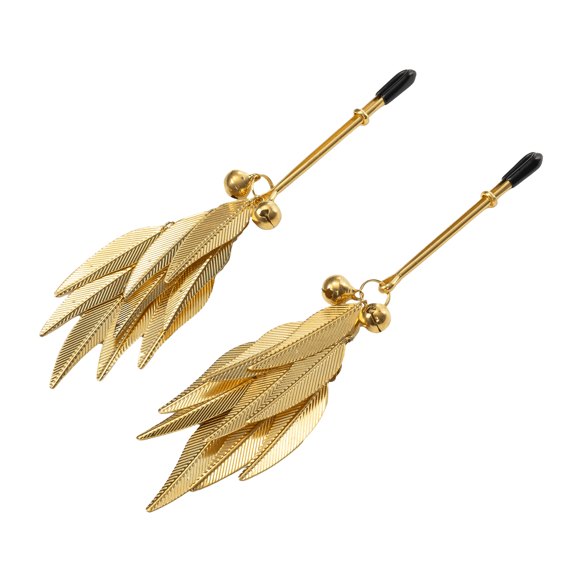 Tepelklemmen met Veren - Tepelklemmen Zilver Goud | Verstelbare Nipple Clamps - Tepelklemmen - SM - speeltjes