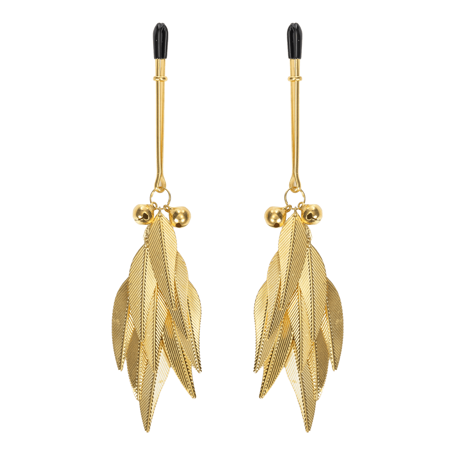 Tepelklemmen met Veren - Tepelklemmen Zilver Goud | Verstelbare Nipple Clamps - Tepelklemmen - SM - speeltjes