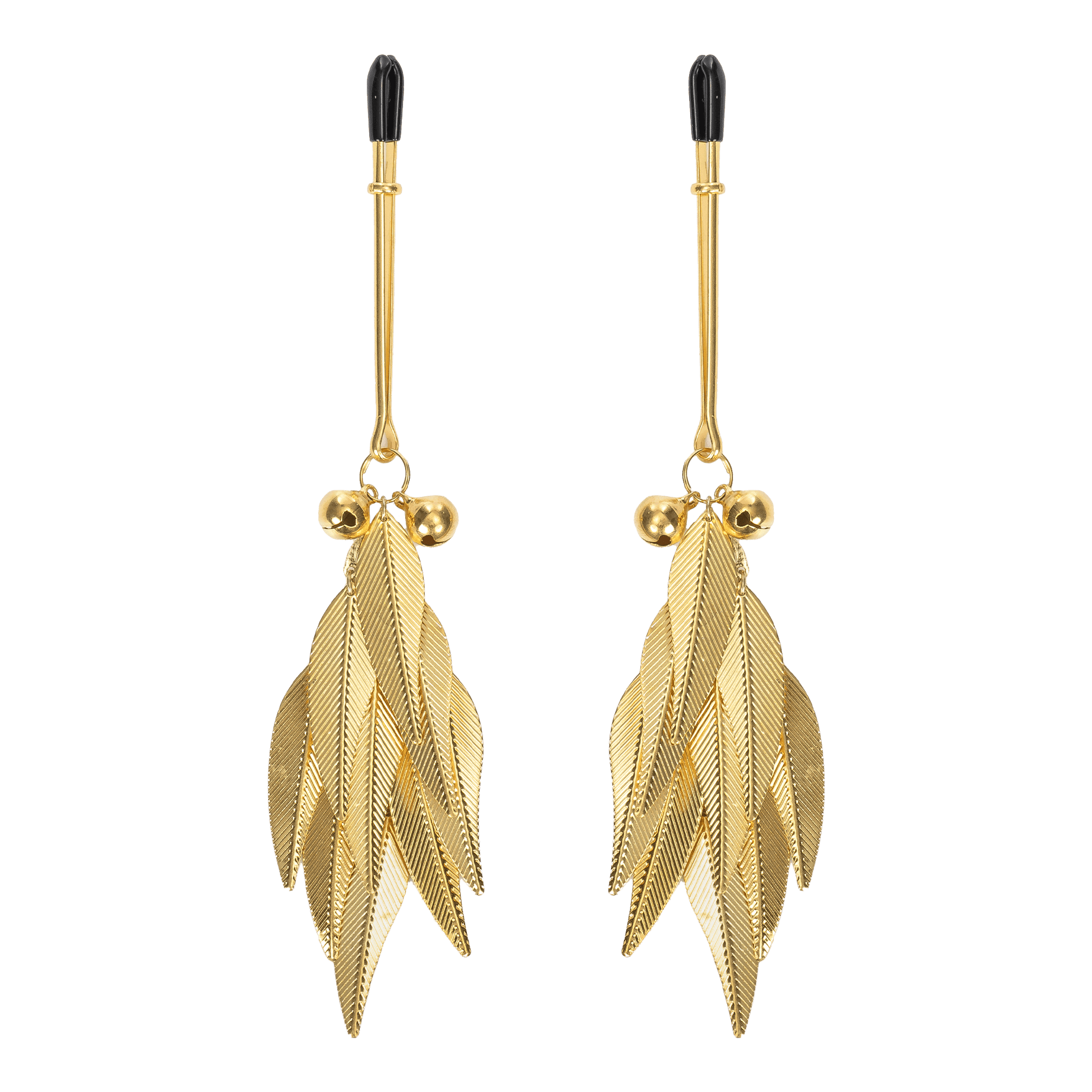 Tepelklemmen met Veren - Tepelklemmen Zilver Goud | Verstelbare Nipple Clamps - Tepelklemmen - SM - speeltjes