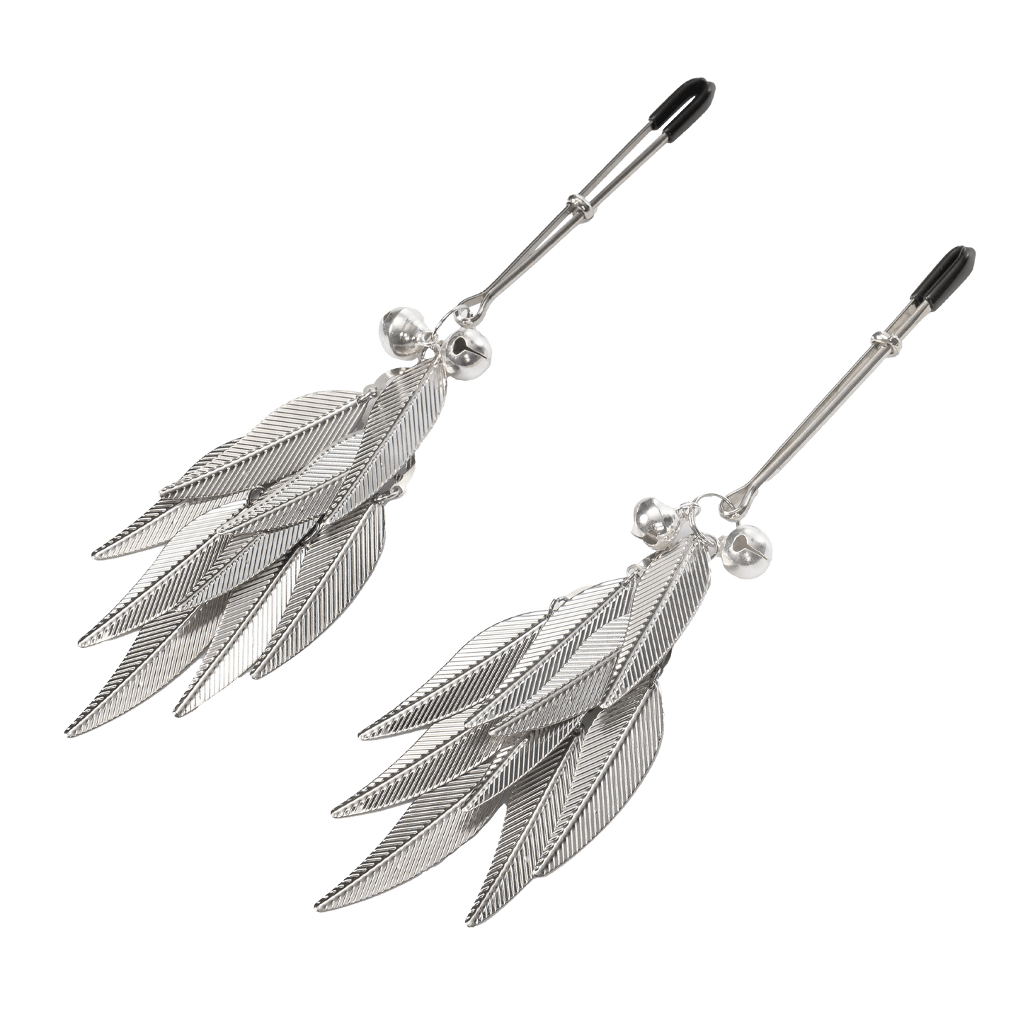 Tepelklemmen met Veren - Tepelklemmen Zilver Goud | Verstelbare Nipple Clamps - Tepelklemmen - SM - speeltjes