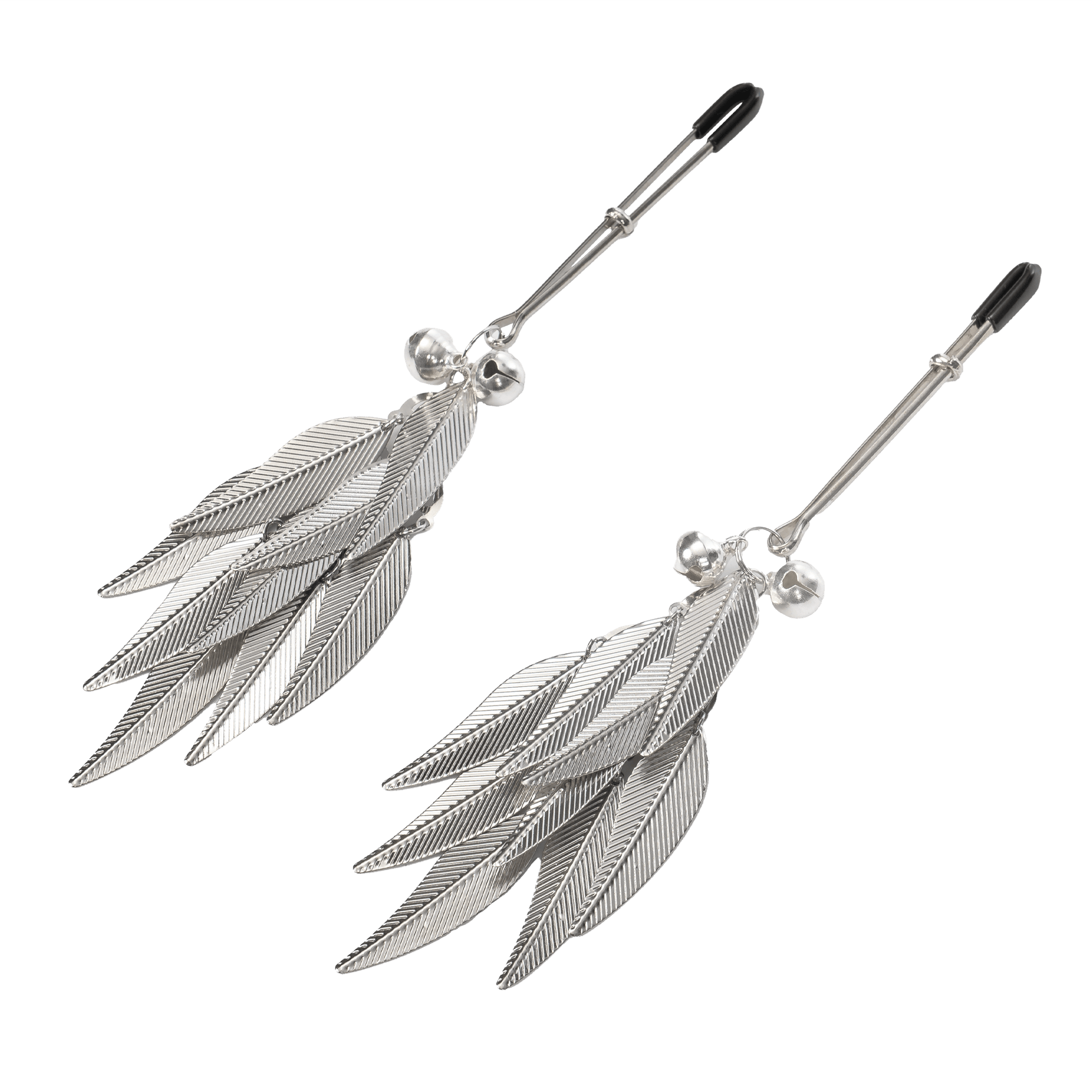 Tepelklemmen met Veren - Tepelklemmen Zilver Goud | Verstelbare Nipple Clamps - Tepelklemmen - SM - speeltjes