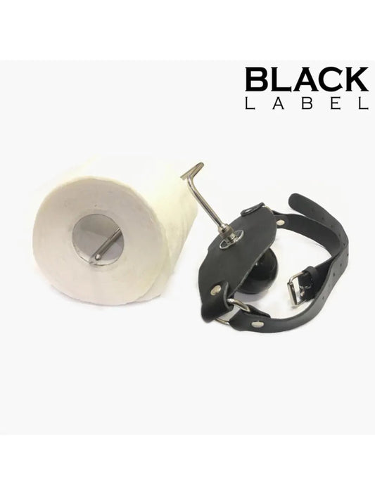 The Holder – Siliconen Ball Gag 45 mm met Toiletrolhouder - Ball Gag - SM-speeltjes