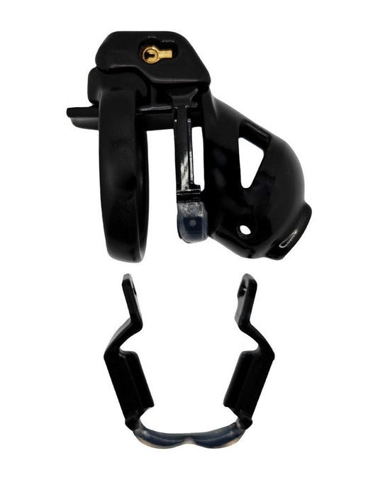 The Vice Mach 2 Mini Zwart – Premium Kuisheidskooi met Cilinderslot - BDSM - SM-speeltjes