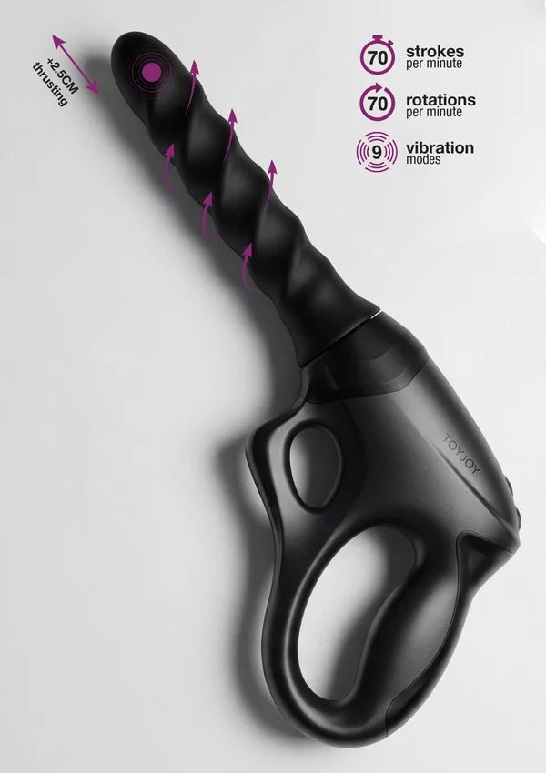 TOYJOY Cadence Fatale PRO+ – Gun Vibrator met Rotatie & Stootfunctie - Gun vibrator / sexmachine - SM-speeltjes