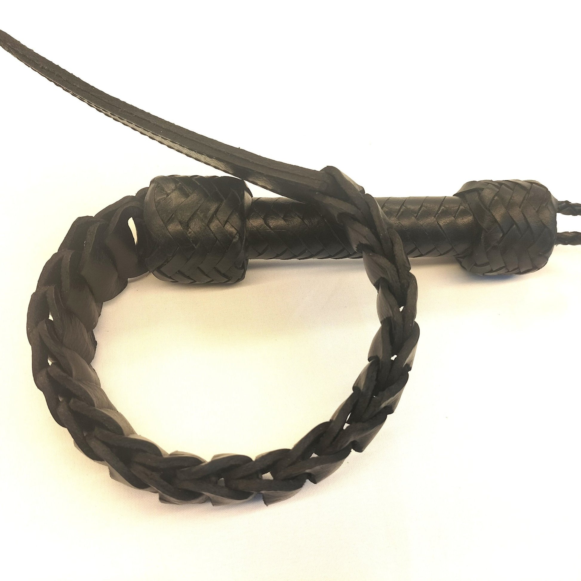 Tuigleder Korte Zweep met Schakels - 60cm Impact Play Gesel - Impact Play - Zwepen - SM - speeltjes