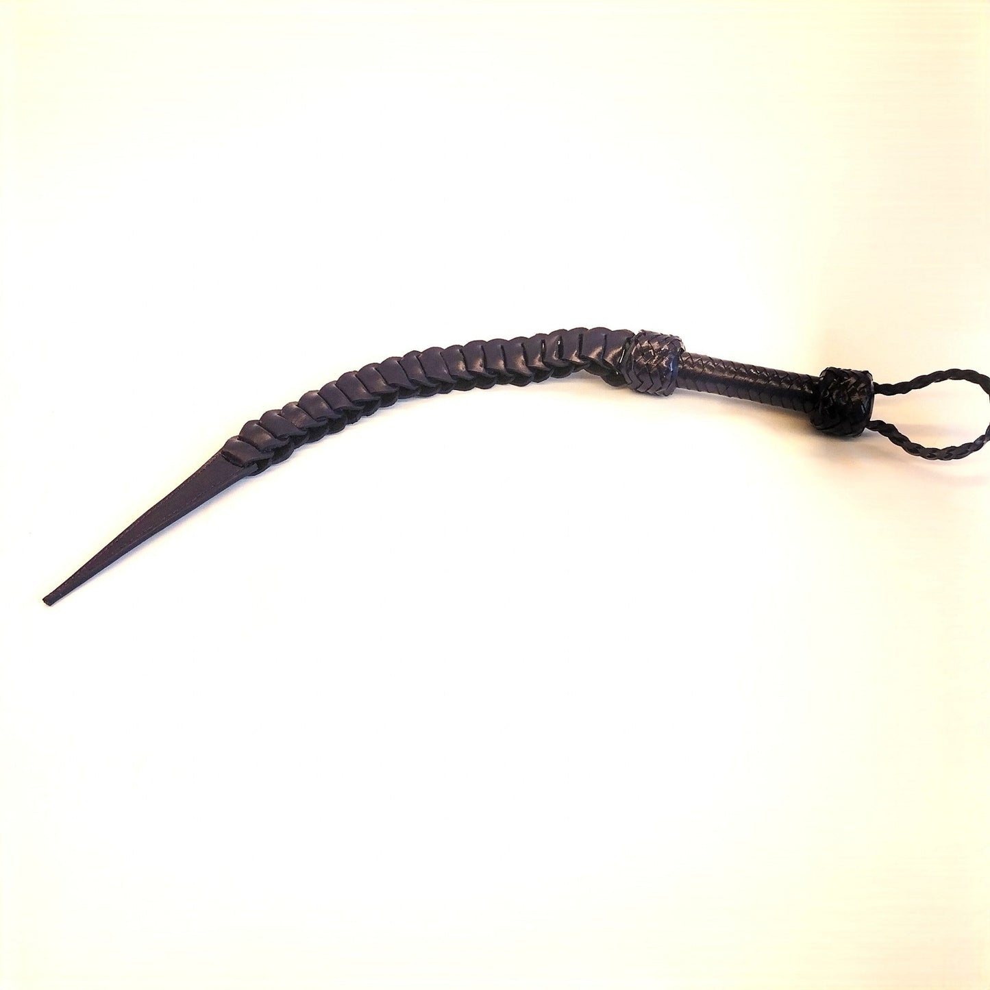 Tuigleder Korte Zweep Schakels 60cm 160g 3 Kleuren - Impact Play Gesel - Impact Play - Zwepen - SM - speeltjes