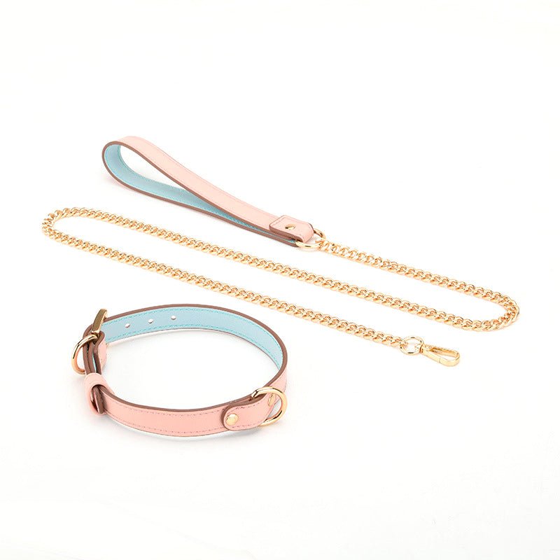 Vegan collar met leiband (3 verschillende uitvoeringen) - SM - speeltjes